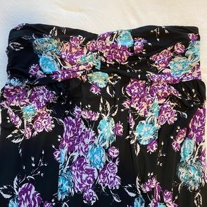 Torrid Black Floral Maxi Dress